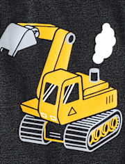 Baby And Toddler Boys Bulldozer Graphic Tee