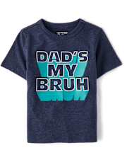 Baby And Toddler Boys Dad Bruh Graphic Tee