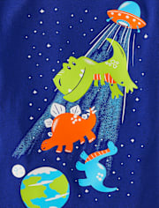Baby And Toddler Boys Space Dino Graphic Tee