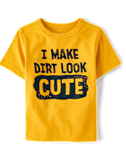 Baby And Toddler Boys I Make Dirt Look Cute Graphic Tee