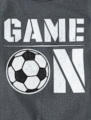 Baby And Toddler Boys Game On Soccer Graphic Tee
