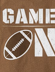 Baby And Toddler Boys Game On Football Graphic Tee