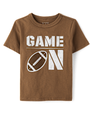 Baby And Toddler Boys Game On Football Graphic Tee