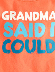 Baby And Toddler Boys Grandma Said Graphic Tee