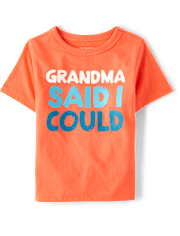 Baby And Toddler Boys Grandma Said Graphic Tee