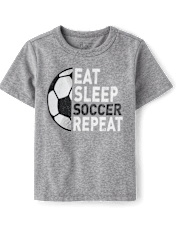 Baby And Toddler Boys Soccer Graphic Tee