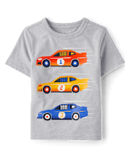Baby And Toddler Boys Racecar Graphic Tee