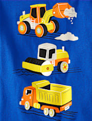 Baby And Toddler Boys Construction Vehicles Graphic Tee
