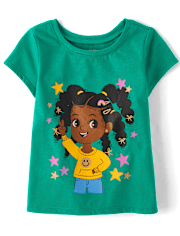 Baby And Toddler Girls Girl Graphic Tee