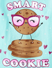Baby And Toddler Girls Smart Cookie Graphic Tee