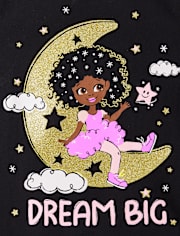 T-shirt graphique Dream Big pour bébé et petite fille