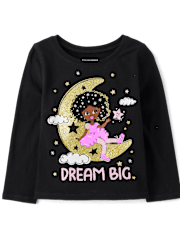 T-shirt graphique Dream Big pour bébé et petite fille