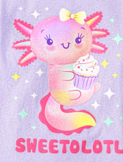 T-shirt graphique Axolotl Dessert pour bébé et petite fille