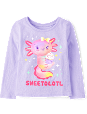 T-shirt graphique Axolotl Dessert pour bébé et petite fille