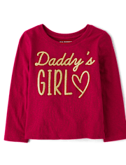 Bébé Et tout-petit, fille Daddy's Fille T-shirt imprimé