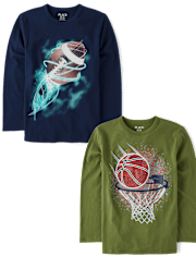 Boys Sports Graphic Tee 2-Pack