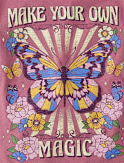 Girls Butterfly Magic Graphic Tee