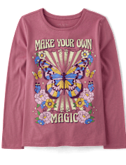 Girls Butterfly Magic Graphic Tee