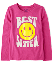 Girls Best Sister Graphic Tee