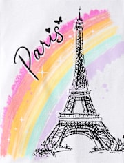 T-shirt graphique Paris pour filles