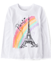 T-shirt graphique Paris pour filles