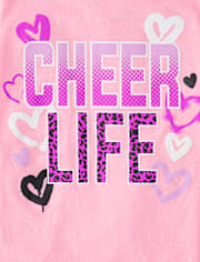 Girls Cheer Life Graphic Tee