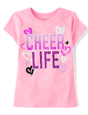 Girls Cheer Life Graphic Tee