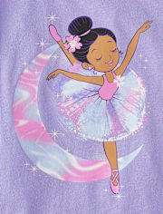 Baby And Toddler Girls Ballerina Graphic Tee