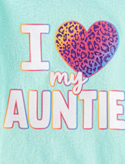 Baby And Toddler Girls Love My Auntie Graphic Tee
