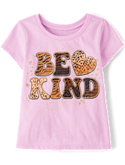 Baby And Toddler Girls Be Kind Graphic Tee