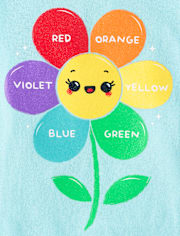 T-shirt graphique à fleurs pour bébé et petite fille