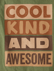 Boys Cool Kind Awesome Graphic Tee