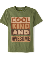 Boys Cool Kind Awesome Graphic Tee