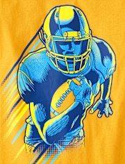 Boys Football Player Graphic Tee