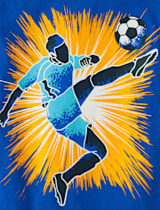 Boys Soccer Player Graphic Tee