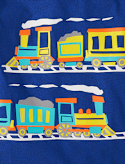 Baby And Toddler Boys Train Graphic Tee