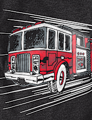 bébé et tout-petit, garçon Fire Truck T-shirt imprimé