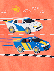 Baby And Toddler Boys Racecar Graphic Tee