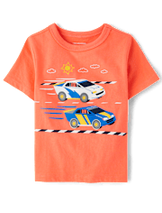 Baby And Toddler Boys Racecar Graphic Tee