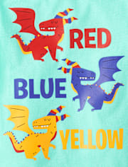 Baby And Toddler Boys Dragon Colors Graphic Tee