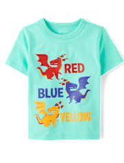 Baby And Toddler Boys Dragon Colors Graphic Tee