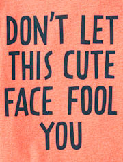 Baby And Toddler Boys Cute Face Graphic Tee