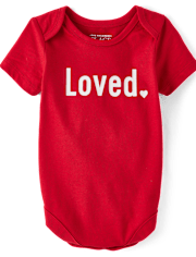 Unisex Baby Loved Graphic Bodysuit