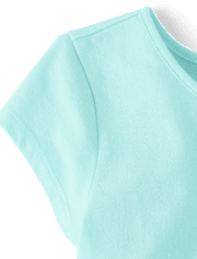Toddler Girls Tie Front Top