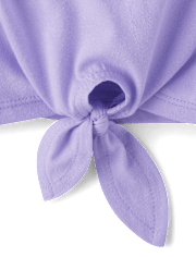 Toddler Girls Tie Front Top