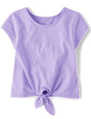 Toddler Girls Tie Front Top