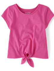 Toddler Girls Tie Front Top