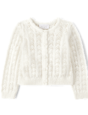 Toddler Girls Pointelle Cardigan