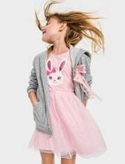 Toddler Girls Bunny Tutu Dress