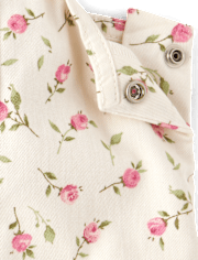Ensemble jupe fleurie 2 pièces pour petite fille